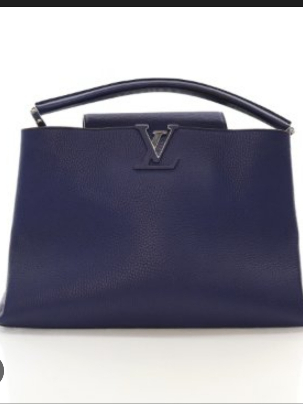 New Louis Vuitton Taurillon Capucines MM handbag In Blue